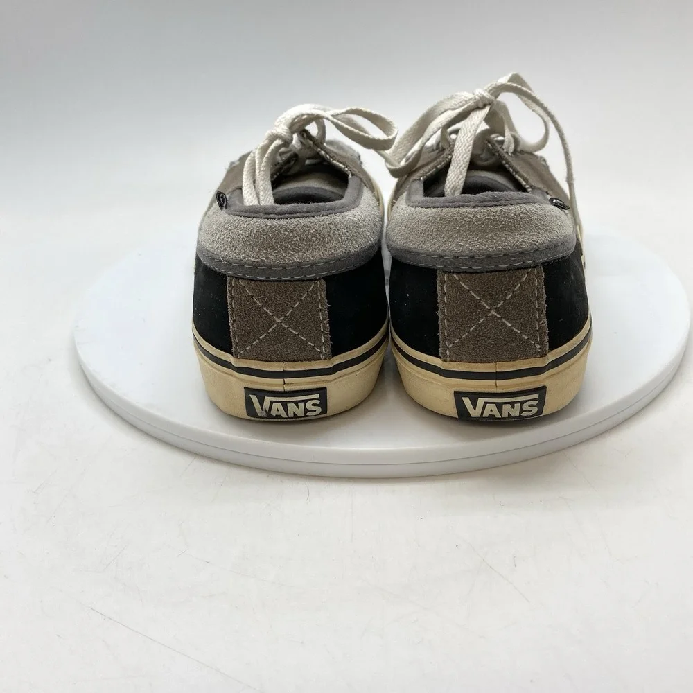 Vans Sneakers Mens 7.5 Chauffeur Boat Shoes Suede‎ Leather Gray Slip On TB5B